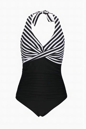 Striper Halter One Piece Badetøy
